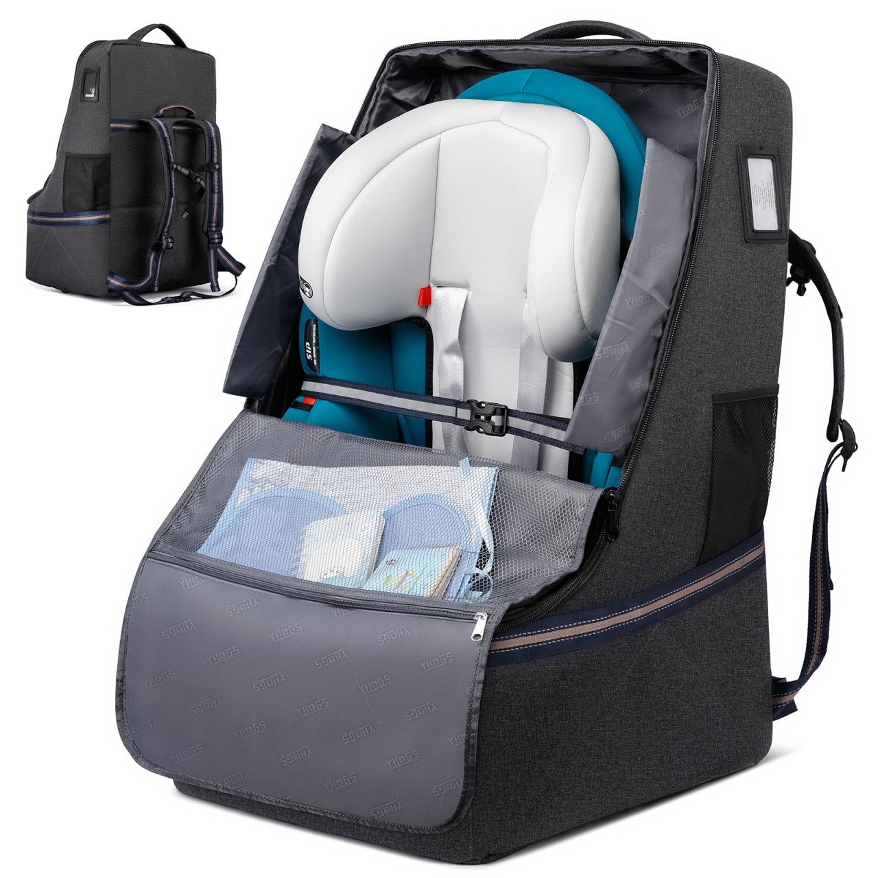 Car seat Backpack for air travel |Car seat travel bag for airplane |Car  seat travel bag, Padded car seat travel bag | Airport Gate Check Bag  |Travel