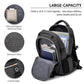 Skateboard Backpack, Laptop Backpack with USB Charging Port, RFID Anti-Theft Lock, Waterproof Fabric, Fits up to 15.6 Inch Laptop, for College School Business Travel Men Boy (Dark Grey)